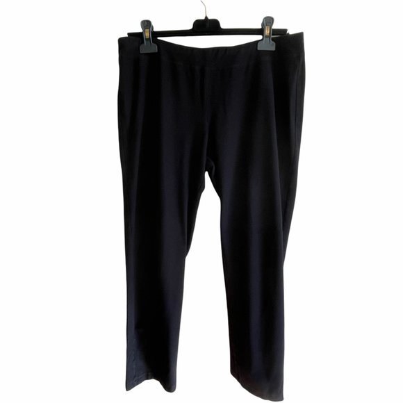 Eileen Fisher Elastic Straight Leg Pants Size Medium - Picture 2 of 7